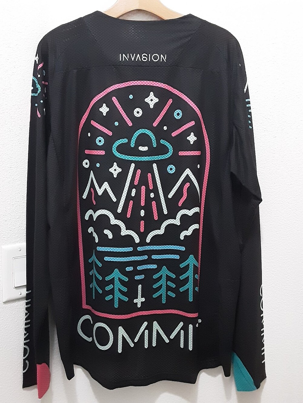 Commit MTB Cycling Jersey Mesh INVASION UFO Long Sleeve Shirt